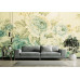 Vintage Blue Floral Victorian - Classic Wall Mural for Modern Interiors Vintage Blue Floral Victorian - Classic Wall Mural for Modern Interiors