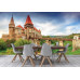 Corvin Castle with Bridge & Cascades - Classic Wall Mural for Modern Interiors Corvin Castle with Bridge & Cascades - Classic Wall Mural for Modern Interiors