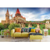 Corvin Castle with Bridge & Cascades - Classic Wall Mural for Modern Interiors Corvin Castle with Bridge & Cascades - Classic Wall Mural for Modern Interiors