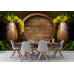 Vintage Wine Cellar with Barrels - Classic Wall Mural for Modern Interiors Vintage Wine Cellar with Barrels - Classic Wall Mural for Modern Interiors