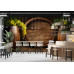 Vintage Wine Cellar with Barrels - Classic Wall Mural for Modern Interiors Vintage Wine Cellar with Barrels - Classic Wall Mural for Modern Interiors