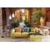 Potted Plants in Spello Streets - Classic Wall Mural for Modern Interiors Potted Plants in Spello Streets - Classic Wall Mural for Modern Interiors