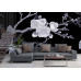 Sakura Branch & Butterflies - Classic Wall Mural for Modern Interiors Sakura Branch & Butterflies - Classic Wall Mural for Modern Interiors