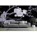 Sakura Branch & Butterflies - Classic Wall Mural for Modern Interiors Sakura Branch & Butterflies - Classic Wall Mural for Modern Interiors