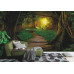 Wooden Pathway in Asian Jungle - Classic Wall Mural for Modern Interiors Wooden Pathway in Asian Jungle - Classic Wall Mural for Modern Interiors