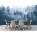 Misty Mountain Landscape - Classic Wall Mural for Modern Interiors