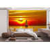 Sail Boat at Sunset - Classic Wall Mural for Modern Interiors Sail Boat at Sunset - Classic Wall Mural for Modern Interiors