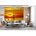 Sail Boat at Sunset - Classic Wall Mural for Modern Interiors Sail Boat at Sunset - Classic Wall Mural for Modern Interiors