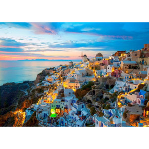 Oia Santorini Village - Classic Wall Mural for Modern Interiors Oia Santorini Village - Classic Wall Mural for Modern Interiors | Wall4Soul