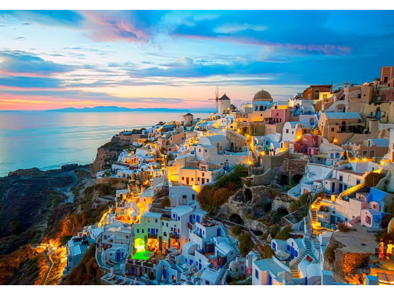 Oia Santorini Village - Classic Wall Mural for Modern Interiors